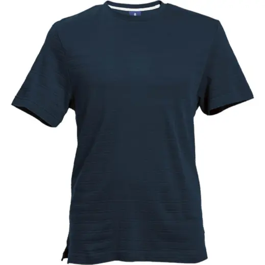 170g Pique Knit Jacquard Navy
